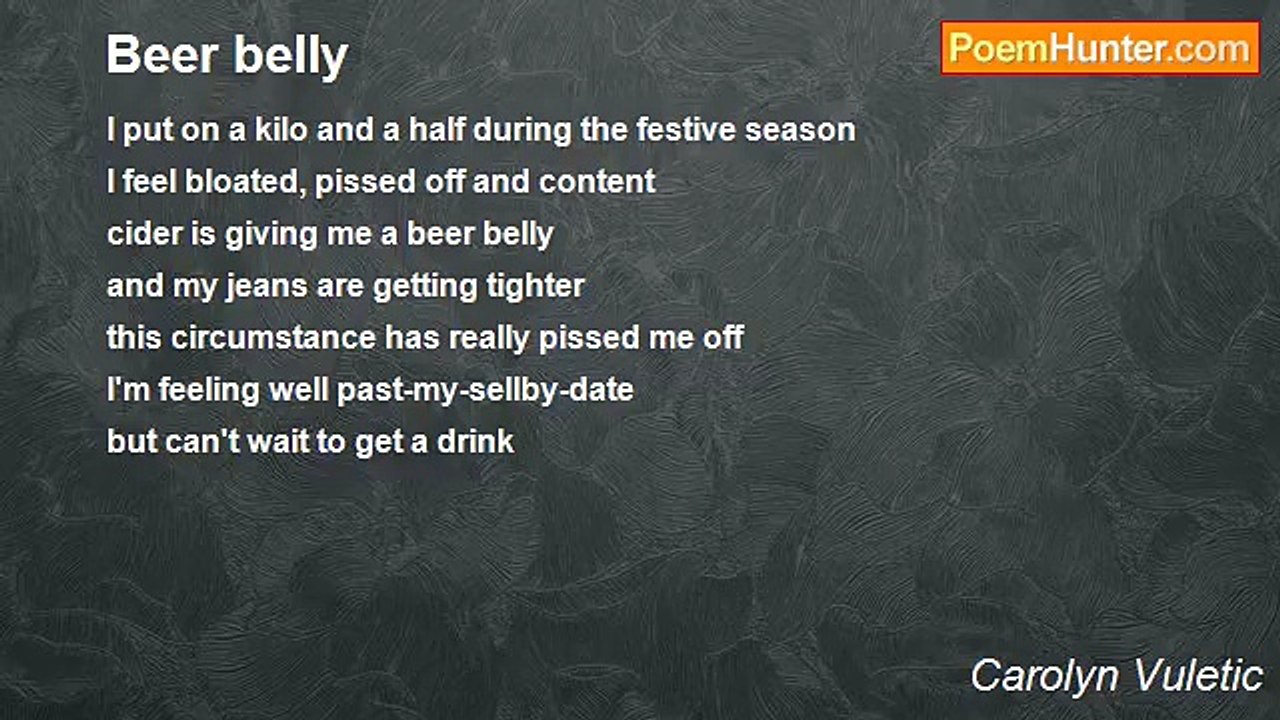 Carolyn Vuletic - Beer belly