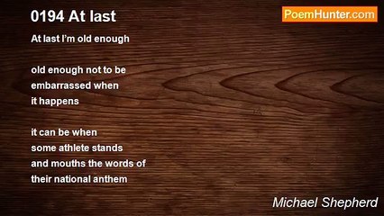 Michael Shepherd - 0194 At last