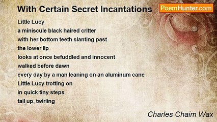Charles Chaim Wax - With Certain Secret Incantations