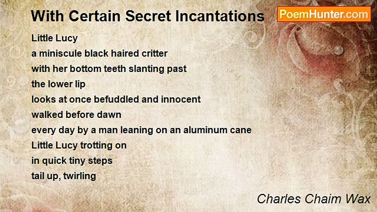 Charles Chaim Wax - With Certain Secret Incanta...