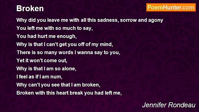 Jennifer Rondeau - Broken