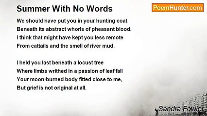 Sandra Fowler - Summer With No Words
