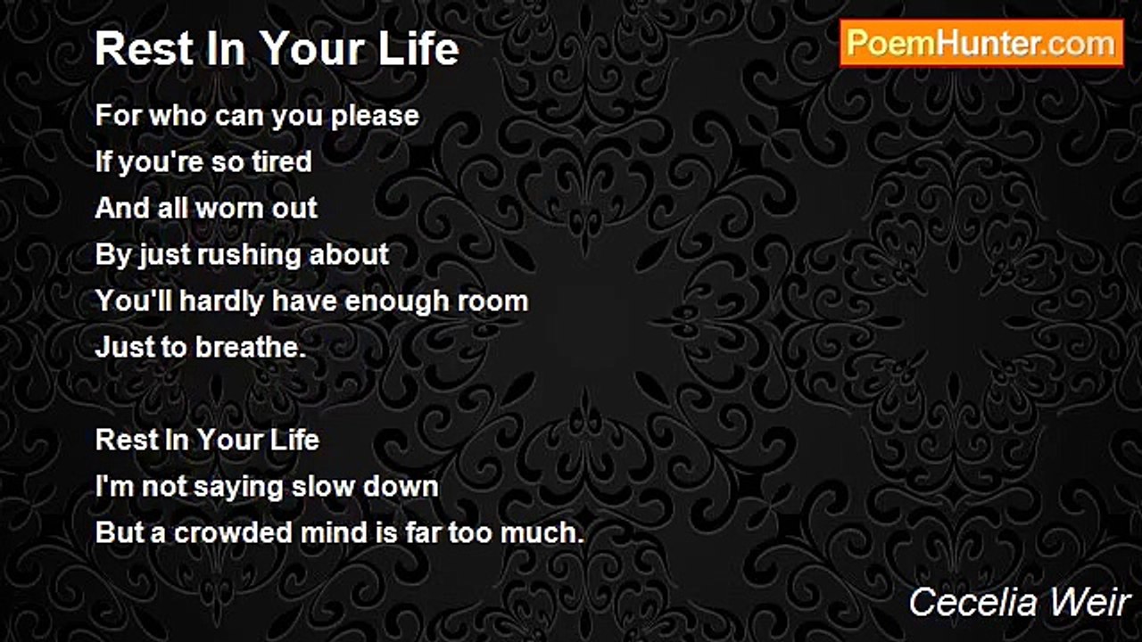 Cecelia Weir - Rest In Your Life