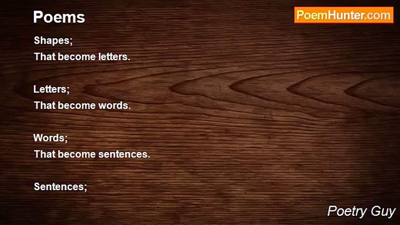 Poetry Guy - Poems