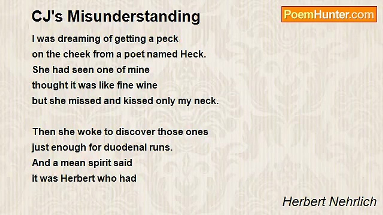 Herbert Nehrlich - CJ's Misunderstanding