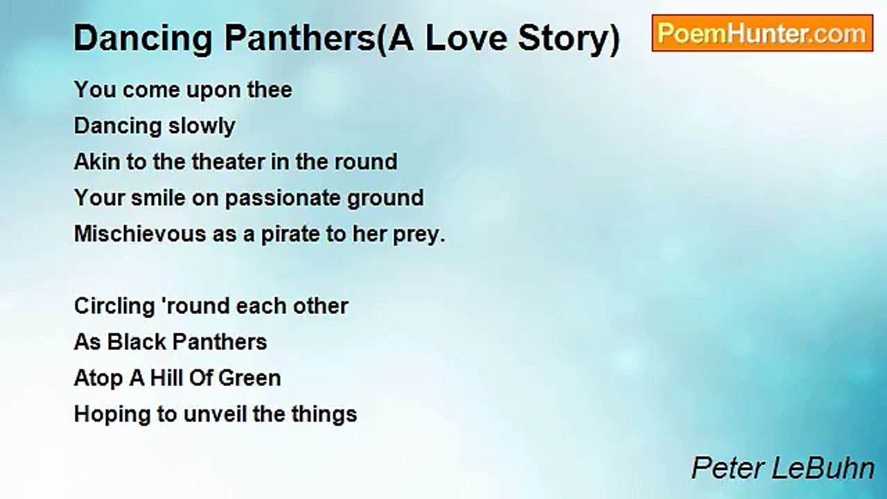 Peter LeBuhn - Dancing Panthers(A Love Story)
