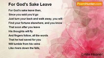 Linda Hepner - For God's Sake Leave