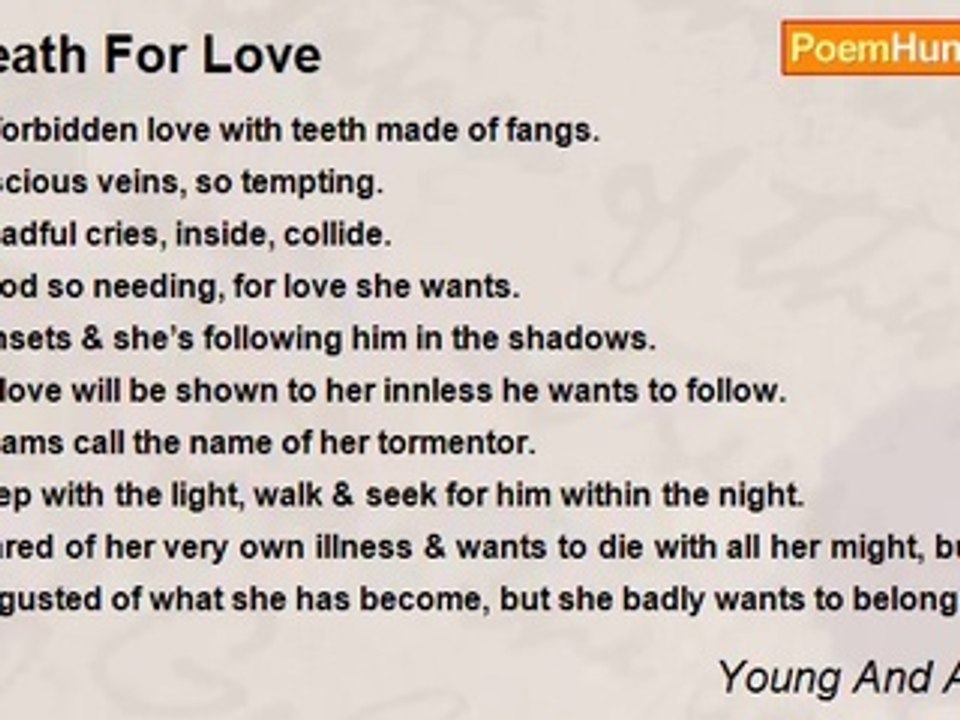 Young And Aspiring - Death For Love