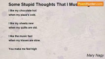 Mary Nagy - Some Stupid Thoughts That I Must Purge