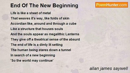 allan james saywell - End Of The New Beginning