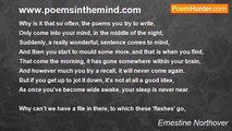 Ernestine Northover - www.poemsinthemind.com