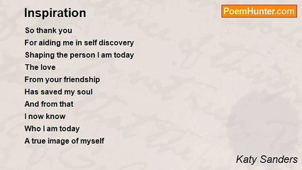 Katy Sanders - Inspiration