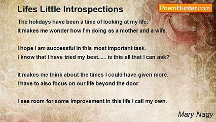 Mary Nagy - Lifes Little Introspections