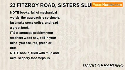 DAVID GERARDINO - 23 FITZROY ROAD, SISTERS SLUMBER