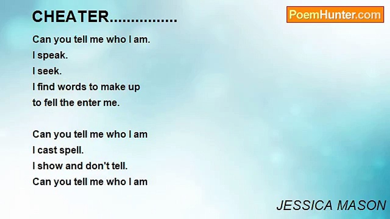 JESSICA MASON - CHEATER................