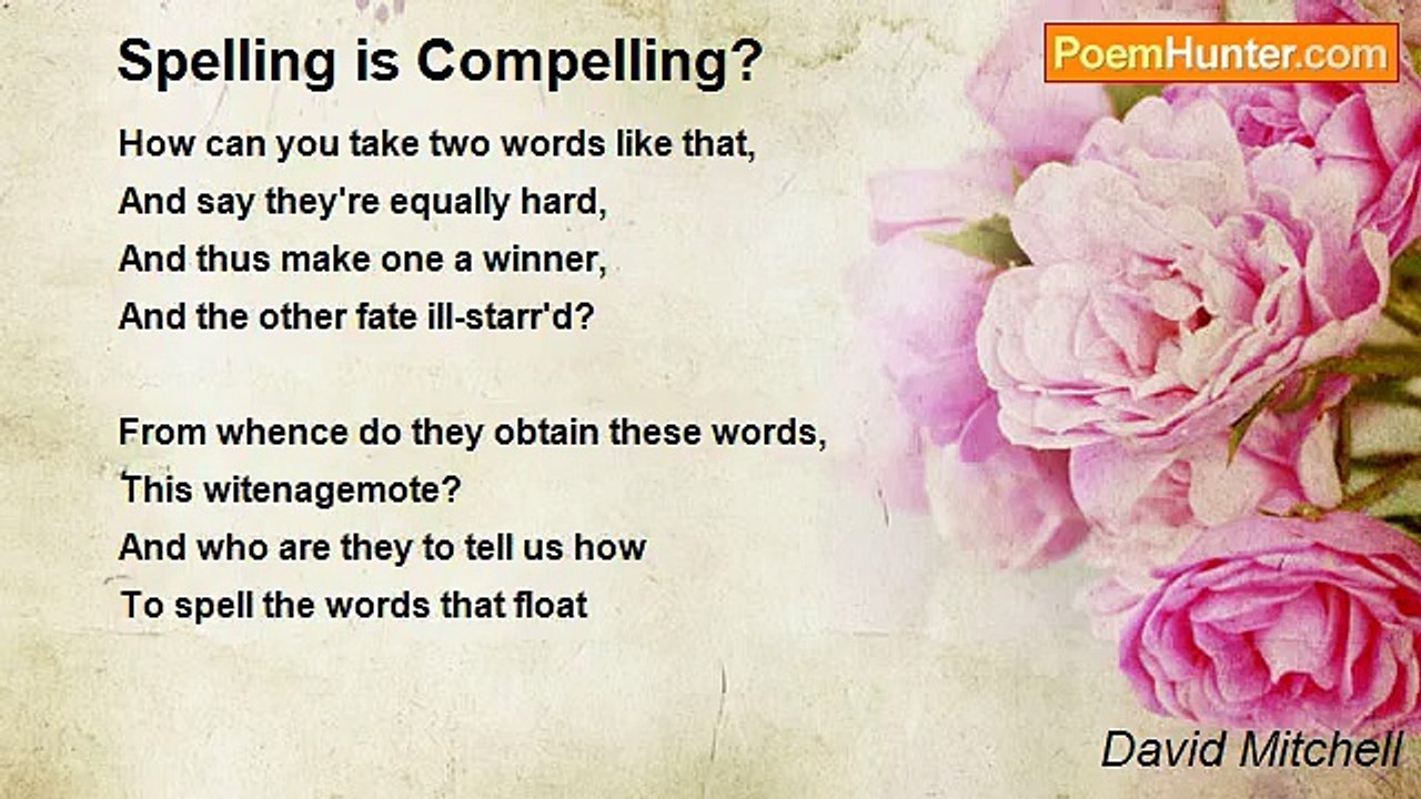 David Mitchell - Spelling is Compelling?
