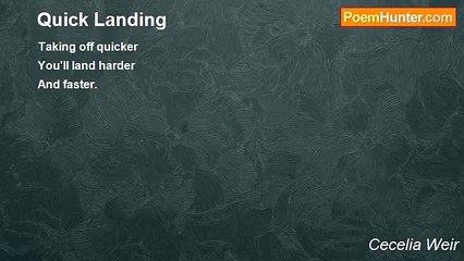 Cecelia Weir - Quick Landing