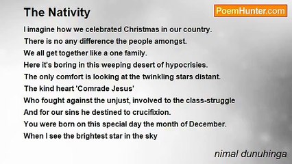 nimal dunuhinga - The Nativity