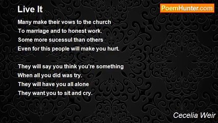 Cecelia Weir - Live It