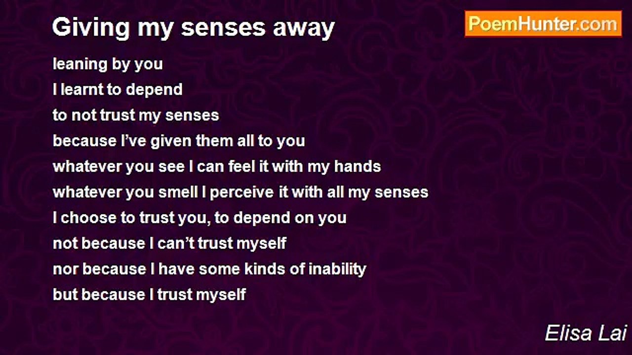 Elisa Lai - Giving my senses away