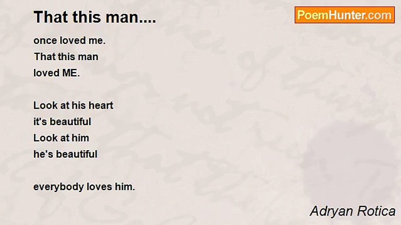Adryan Rotica - That this man....