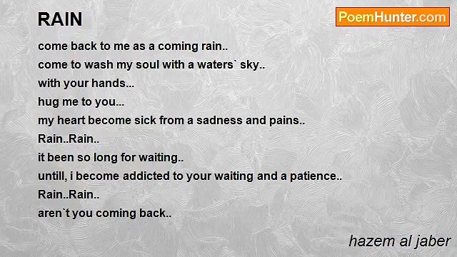 hazem al jaber - RAIN