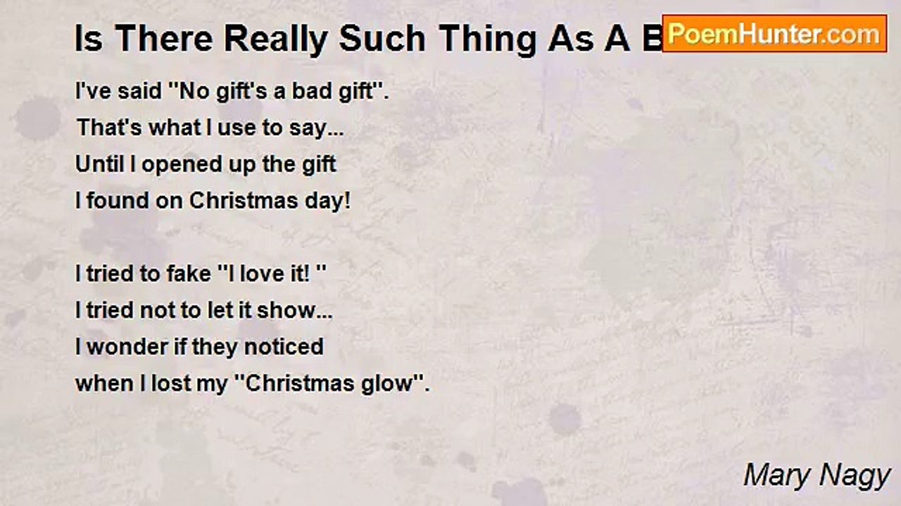 Mary Nagy - Is There Really Such Thing As A BAD...