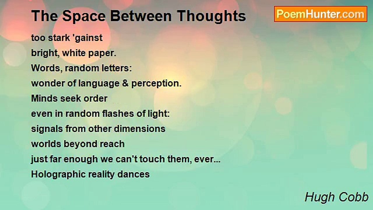 Hugh Cobb - The Space Between Thoughts