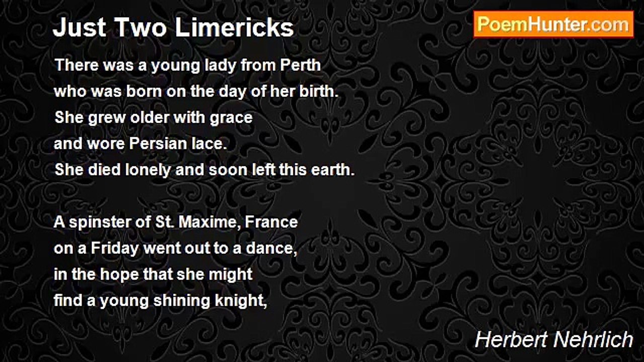 Herbert Nehrlich - Just Two Limericks
