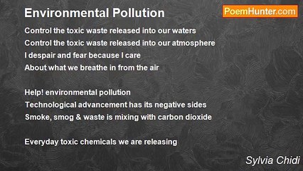 Sylvia Chidi - Environmental Pollution