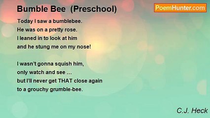 C.J. Heck - Bumble Bee  (Preschool)