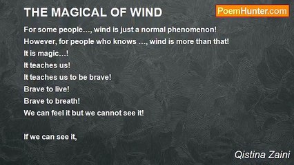 Qistina Zaini - THE MAGICAL OF WIND