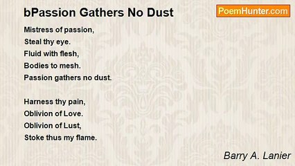 Barry A. Lanier - bPassion Gathers No Dust