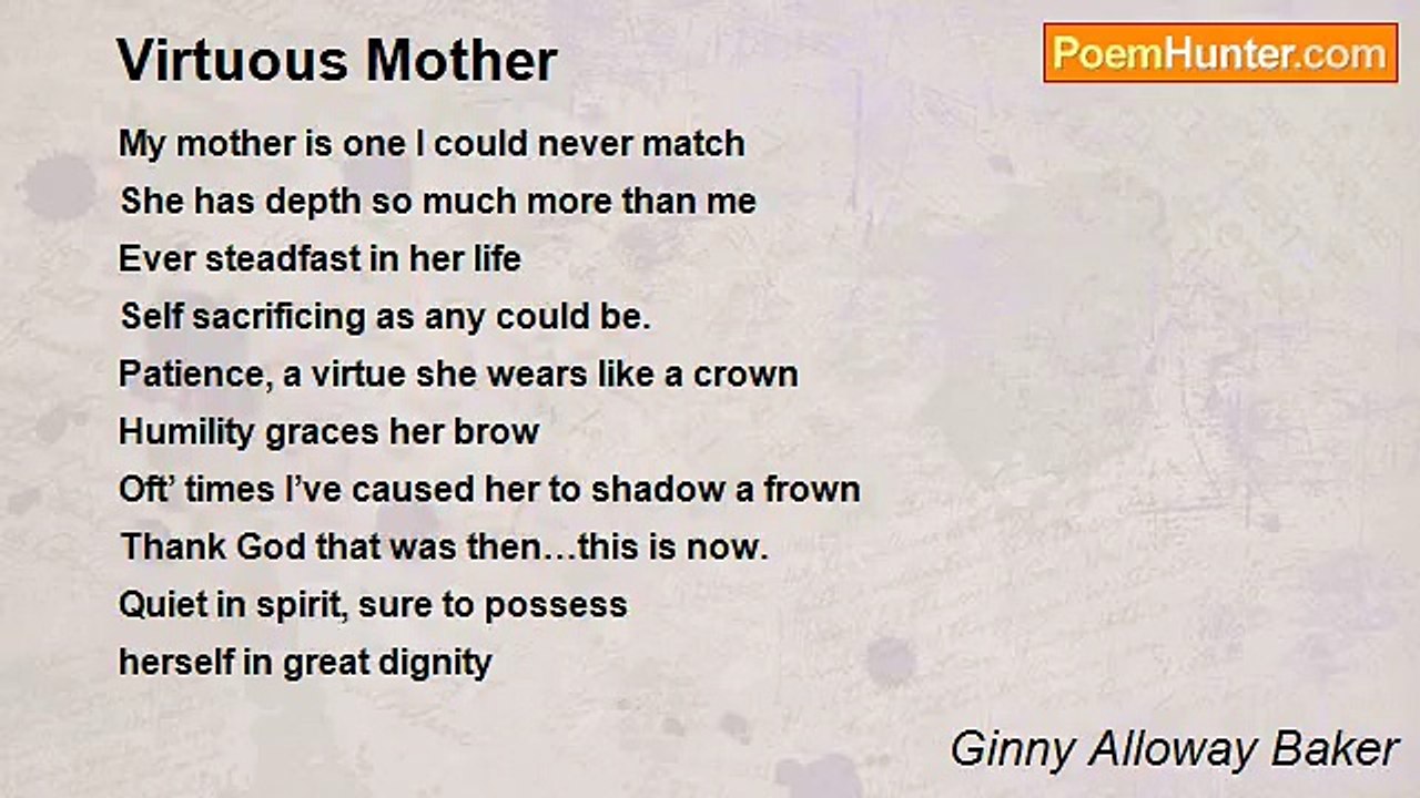 Ginny Alloway Baker - Virtuous Mother