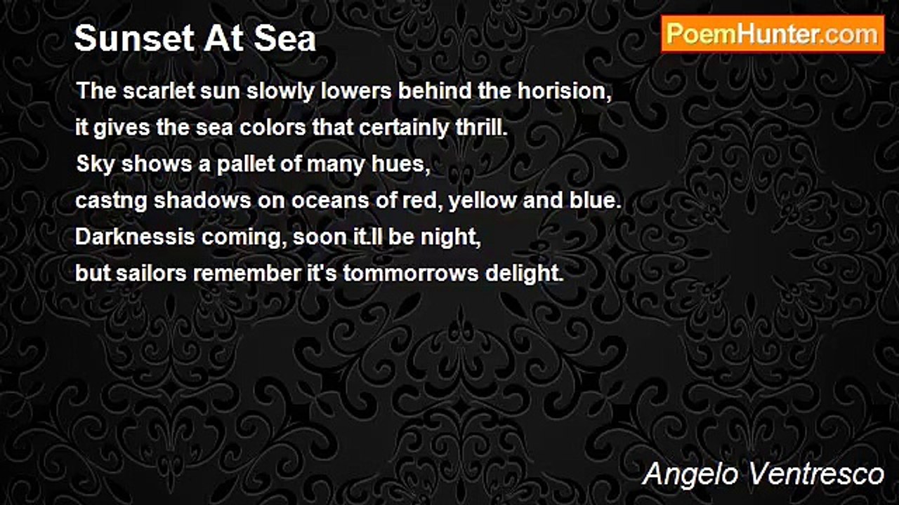 Angelo Ventresco - Sunset At Sea