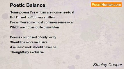 Stanley Cooper - Poetic Balance