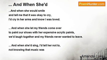 Amanda Lukas - ... And When She'd