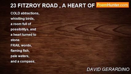 DAVID GERARDINO - 23 FITZROY ROAD , A HEART OF STONE01