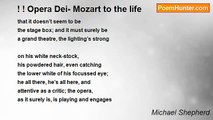 Michael Shepherd - ! ! Opera Dei- Mozart to the life