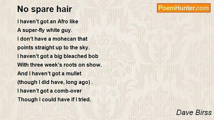 Dave Birss - No spare hair