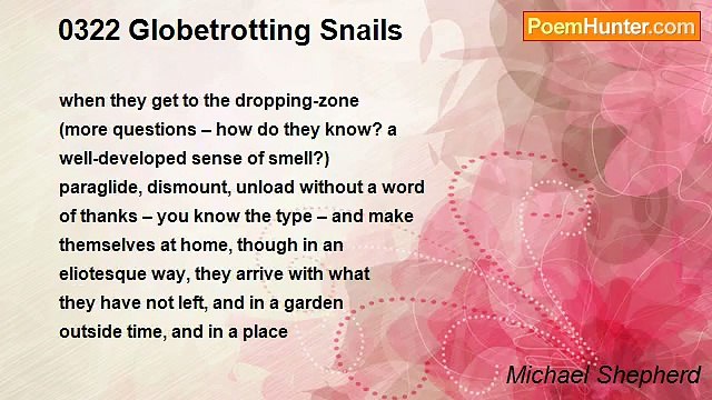 Michael Shepherd - 0322 Globetrotting Snails