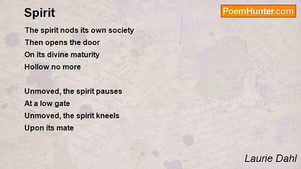 Laurie Dahl - Spirit