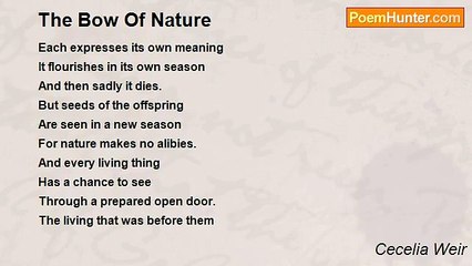 Cecelia Weir - The Bow Of Nature