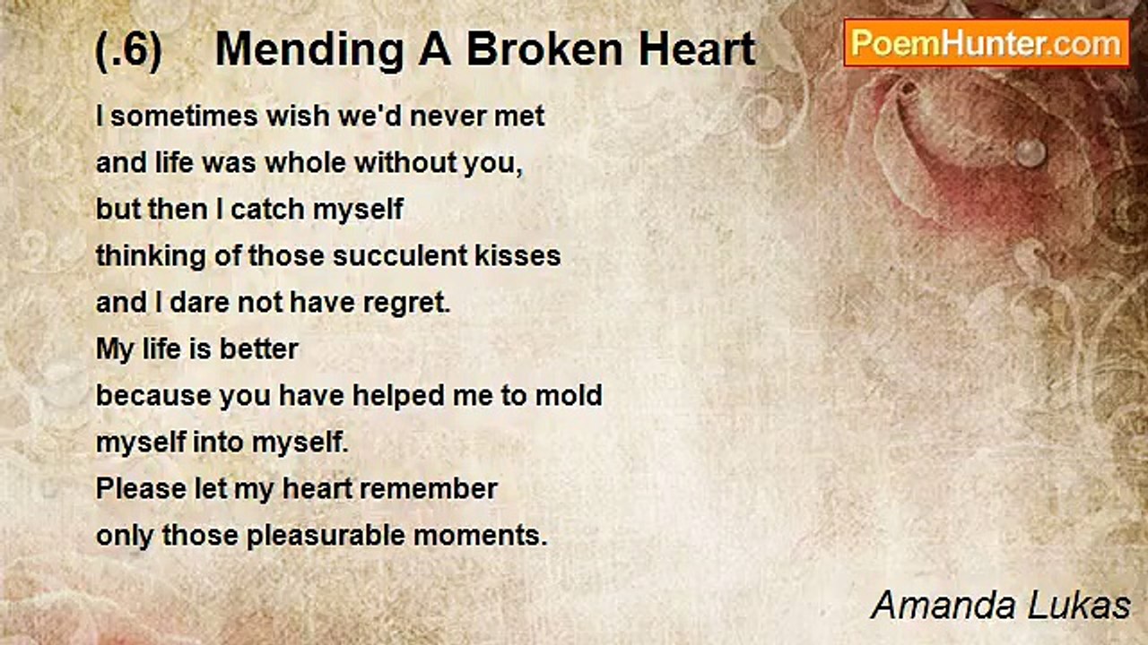 Amanda Lukas - (.6)    Mending A Broken Heart