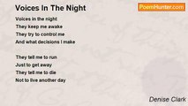 Denise Clark - Voices In The Night