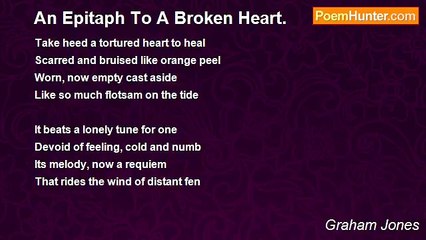 Graham Jones - An Epitaph To A Broken Heart.