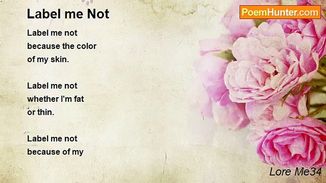 Lore Me34 - Label me Not