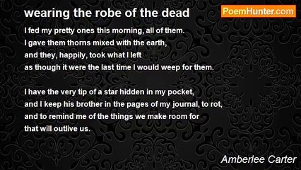 Amberlee Carter - wearing the robe of the dead