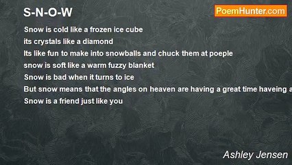 Ashley Jensen - S-N-O-W