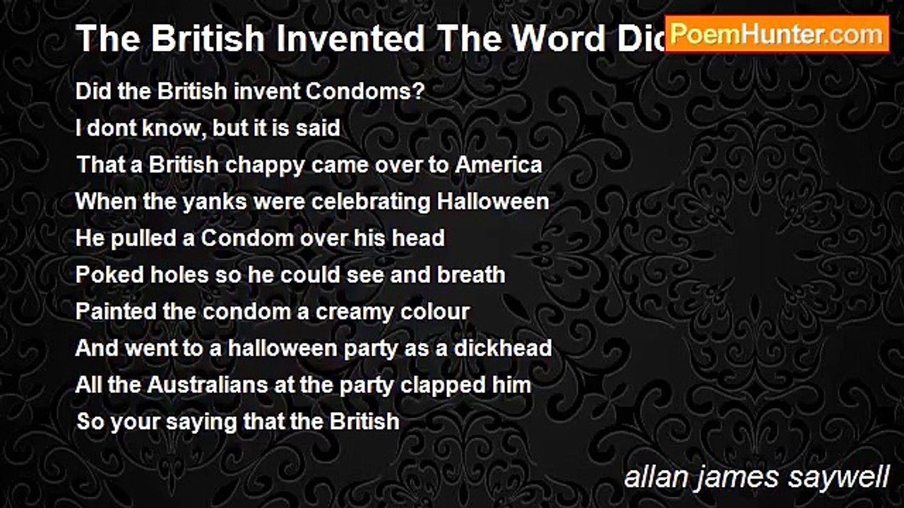 allan james saywell - The British Invented The Word Dickhead